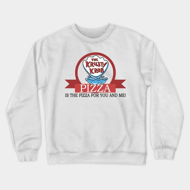 Krusty Krab Pizza Crewneck Sweatshirt by mariansar